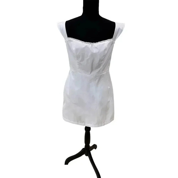 NEW-THE BAR NWT! AVERY DRESS BLANC SZ 8 - Picture 7 of 12